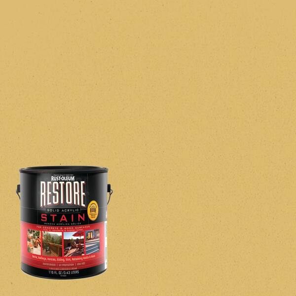 Rust-Oleum Restore 1 gal. Maize Solid Acrylic Exterior Concrete and Wood Stain