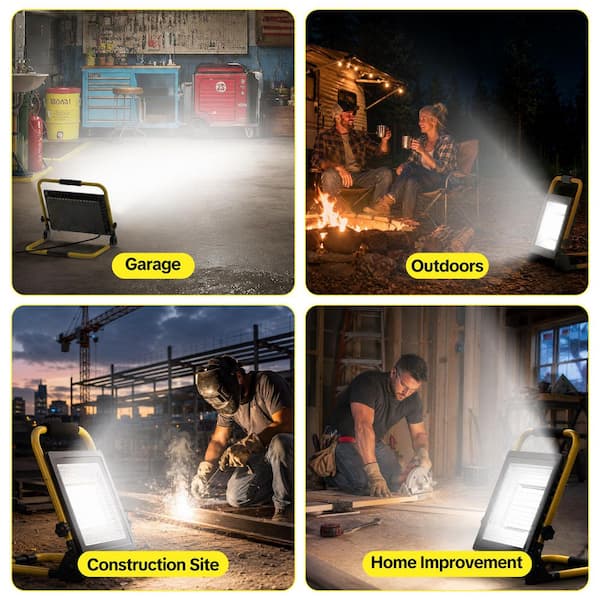 AIKVSXER 7200 Lumen Portable LED Work Light IP66 with 180