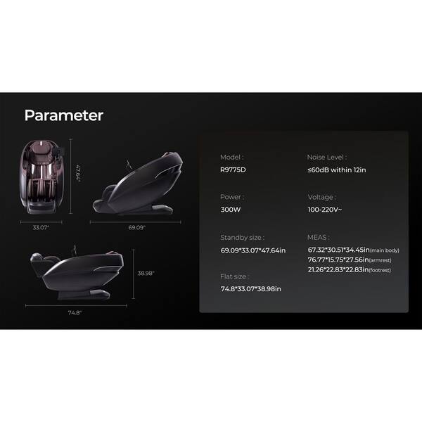 LIFETREND Dual Core 4D Series Black and Espresso Faux Leather