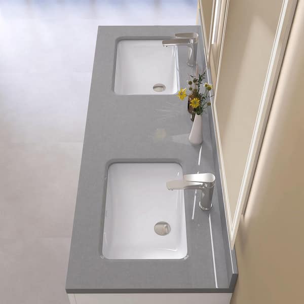NTQ Fyui 60 in. W x 22 in. D Engineered Stone Vanity Top