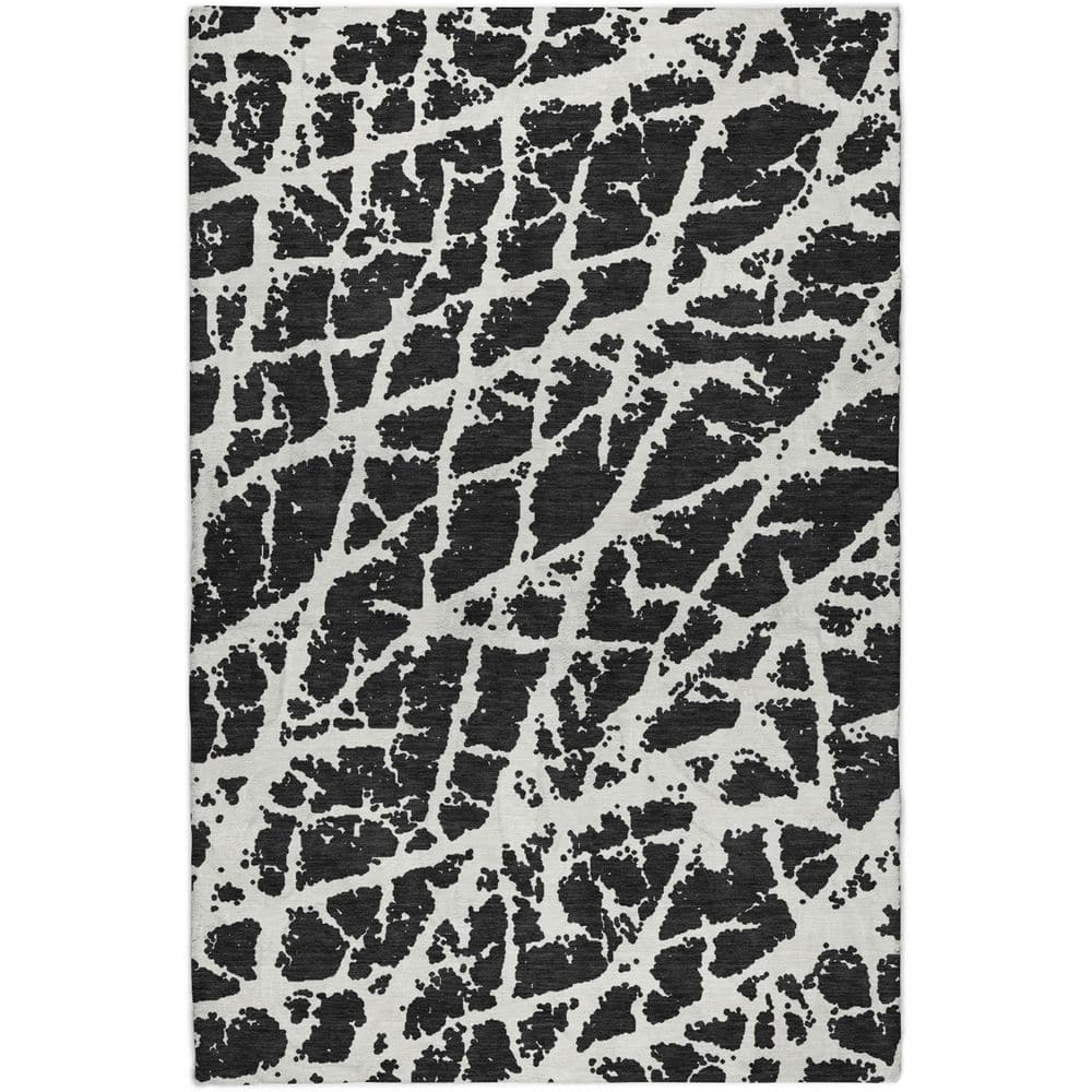Dream Shag Premium Machine Washable Abstract ADS501 Black 10 ft. x 14 ft. Area Rug price history on PriceWatchPro