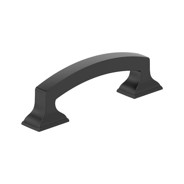 Amerock Incisive 3 in. Center-to-Center Classic Matte Black Arch Cabinet Pull