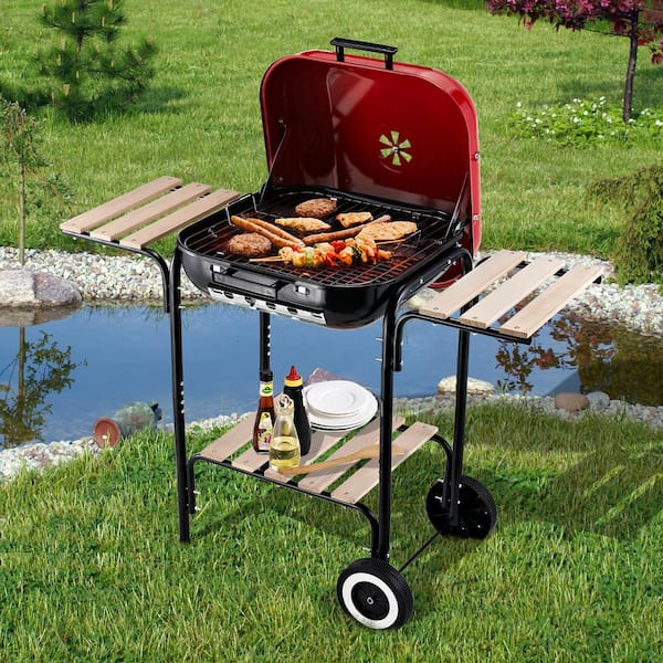 Outsunny Original Kettle Charcoal Barbecue Outdoor BBQ Grilling