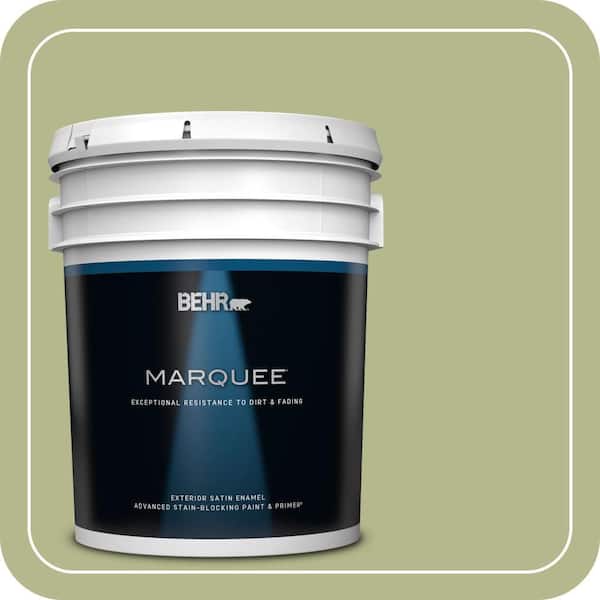 BEHR MARQUEE 5 gal. Home Decorators Collection #HDC-SP14-1 Secret Glade Satin Enamel Exterior Paint & Primer