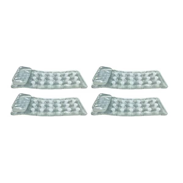 Intex 18-Pocket Mattress Suntanner Pool Lounger with Headrest (4-Pack)