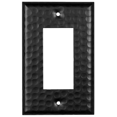 Black 1-Gang Decorator/Rocker Wall Plate (1-Pack)