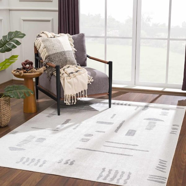 Eitan 8 ft. X 10 ft. Cream, Light Gray Area Rug