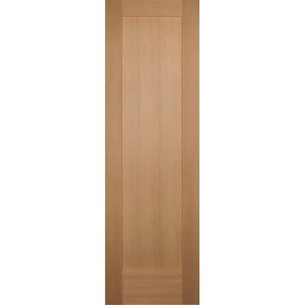 Builders Choice 24 in. x 80 in. 1-Panel Shaker Solid Core Hemlock Single Prehung Interior Door