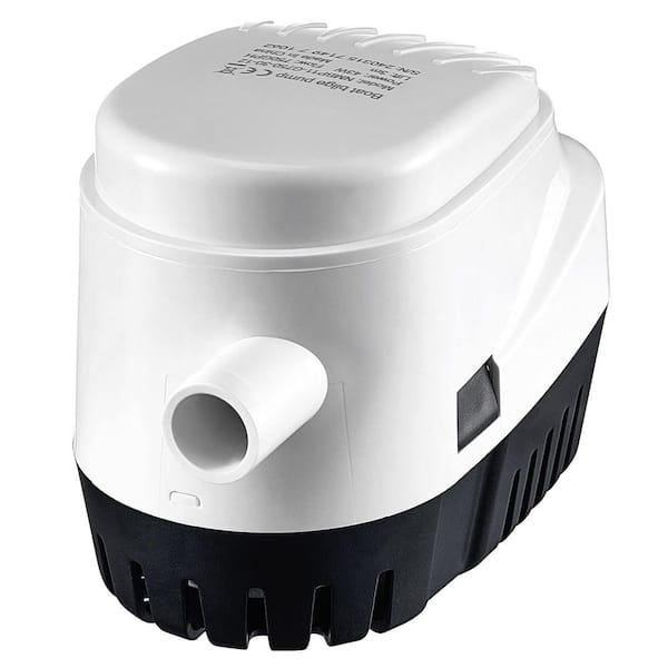 Bilge Pump 1/7 HP 12-Volt Automatic Submersible Utility Pump with Float Switch 0.7 in. Outlet Diameter for Boats