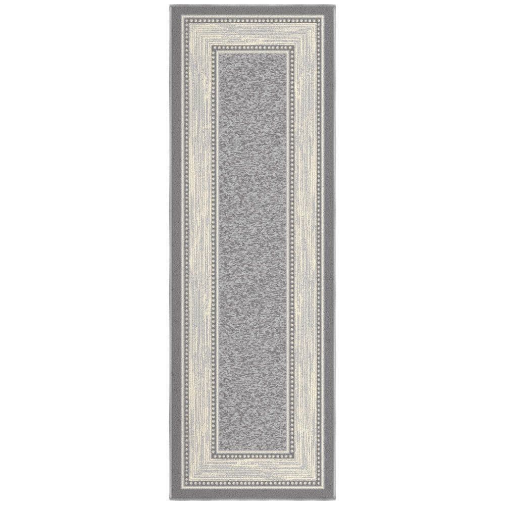 Ottomanson Ottohome Collection Non-Slip Rubberback Bordered