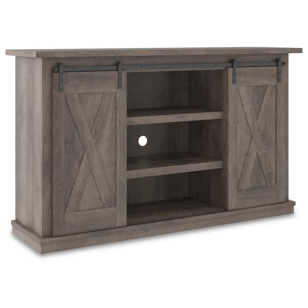 Signature DESIGN BY ASHLEY Arlenbry Gray TV Stand Fits TV's up to 62 in. with Shelf