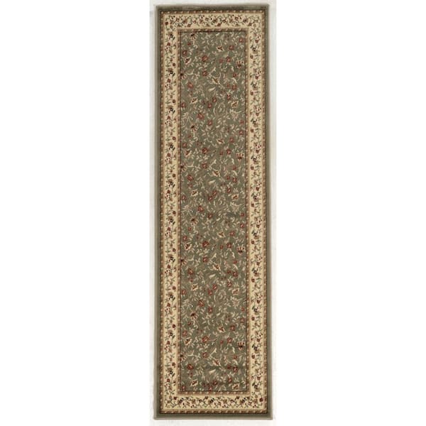 Como Sage 2 ft. x 8 ft. Traditional Floral Area Rug