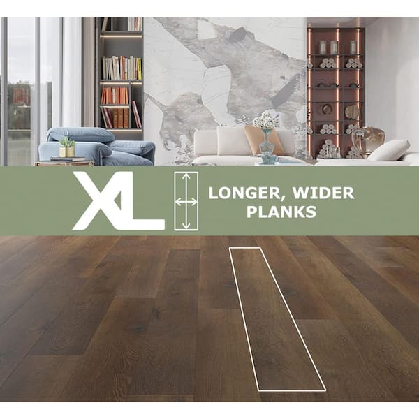 Roast 20 Mil x 7.17 in. W x 72 in. L Click Lock Waterproof WPC Luxury Vinyl Plank Flooring (21.51 sq. ft./case)