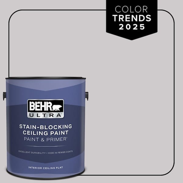 1 gal. #MQ3-28 Rock Crystal Ceiling Flat Interior Paint and Primer