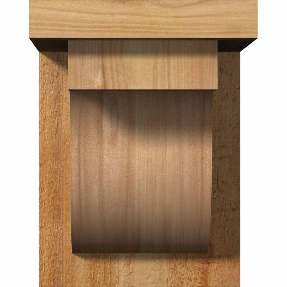 8" x 8" x 6" Western Red Cedar Rough Sawn Corbel