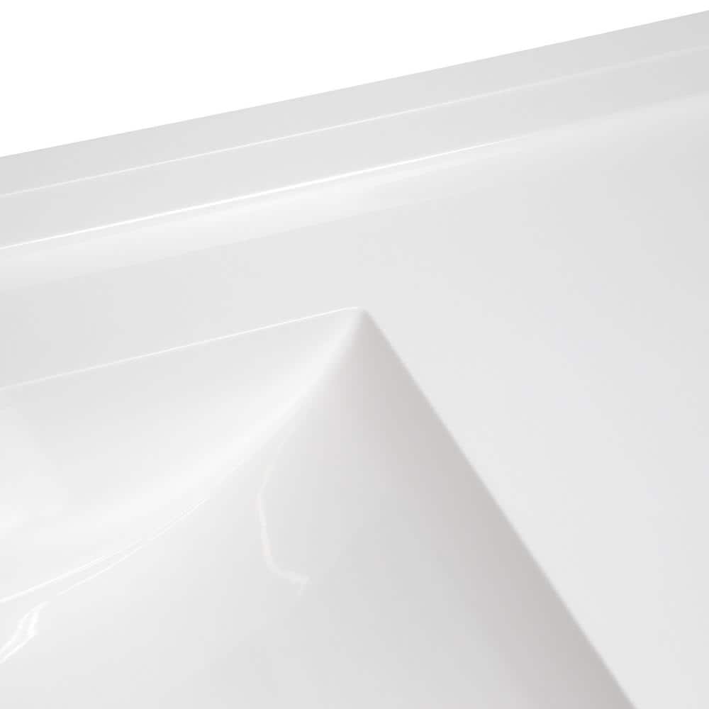 Camilla 73-Inch Solid White Cultured Marble Double Vanity Top