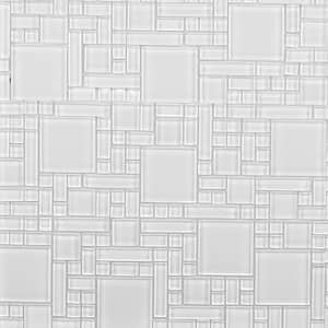 12 in. x 12 in. Peel and Stick Glass Wall Tile (6 sq. ft. / case)