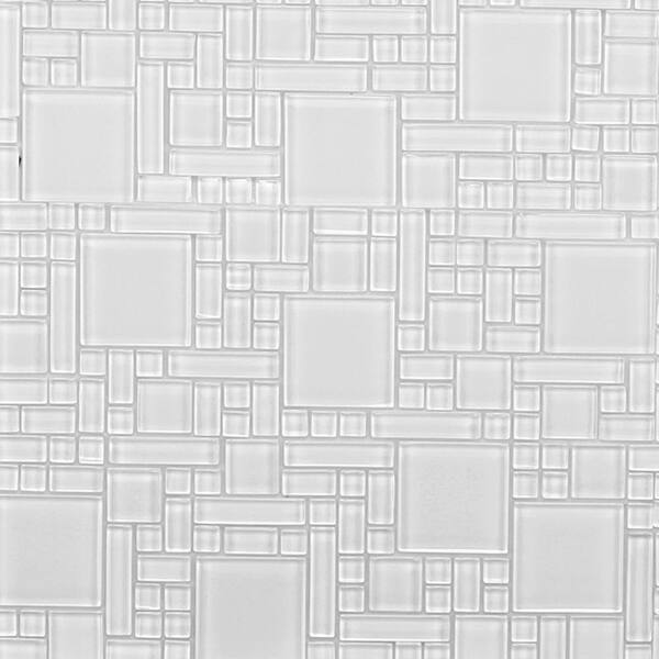 Instant Mosaic 12 in. x 12 in. Peel and Stick Glass Wall Tile (6 sq. ft./case)