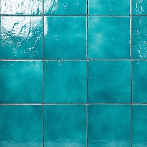 Appaloosa Carribean Blue 7 in. x 7 in. 10mm Polished Porcelain Floor and Wall Tile (30-piece 10.43 sq. ft. / box)