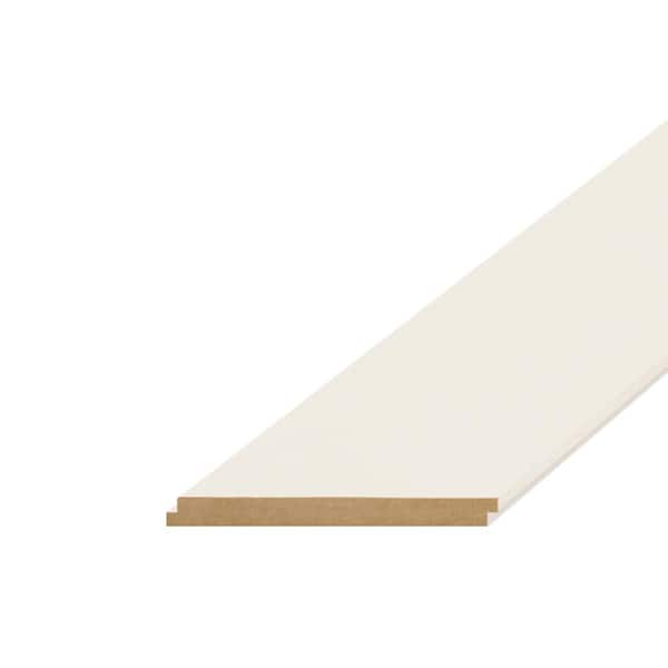 Builders Choice .563 in. x 6 in. x 12 ft. Primed MDF Shiplap Board