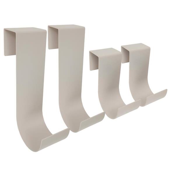 Unbranded Tan/Beige Aluminum Slip On Fence Hook Fits 1-3/4 in. to 2-1/8 in. Fence (4-Pack)