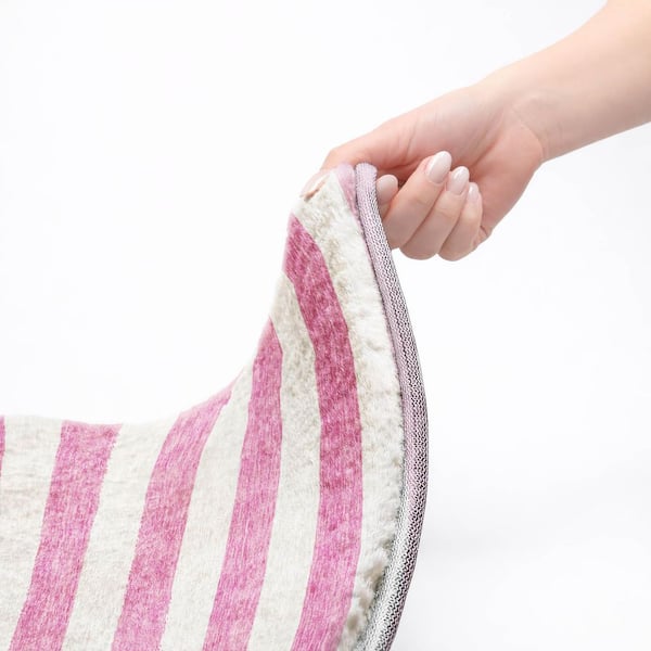Dream Shag Premium Machine Washable Abstract ADS528 Pink 10 ft. x 14 ft. Area Rug