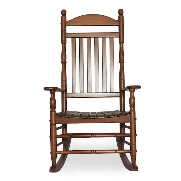 Cambridge Casual Alston Mahogany Brown Wooden Outdoor Rocking Chair 130635 HW NT XX XX The Home Depot