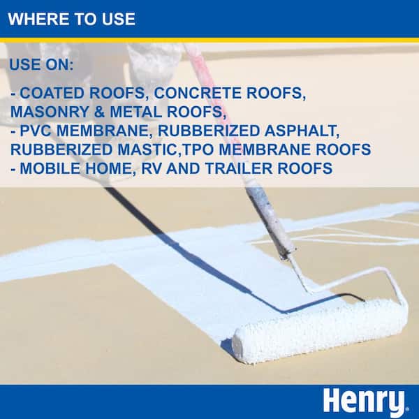 Henry 887G Tropi-Cool 100% Silicone Gray Roof Coating 4.75 gal