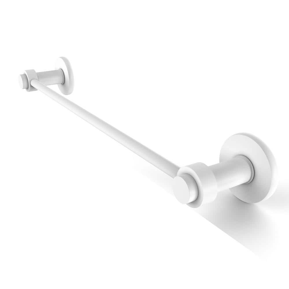 Allied Brass Mercury Collection 24 in. Wall Mounted Towel Bar in Matte  White 931/24-WHM - The Home Depot