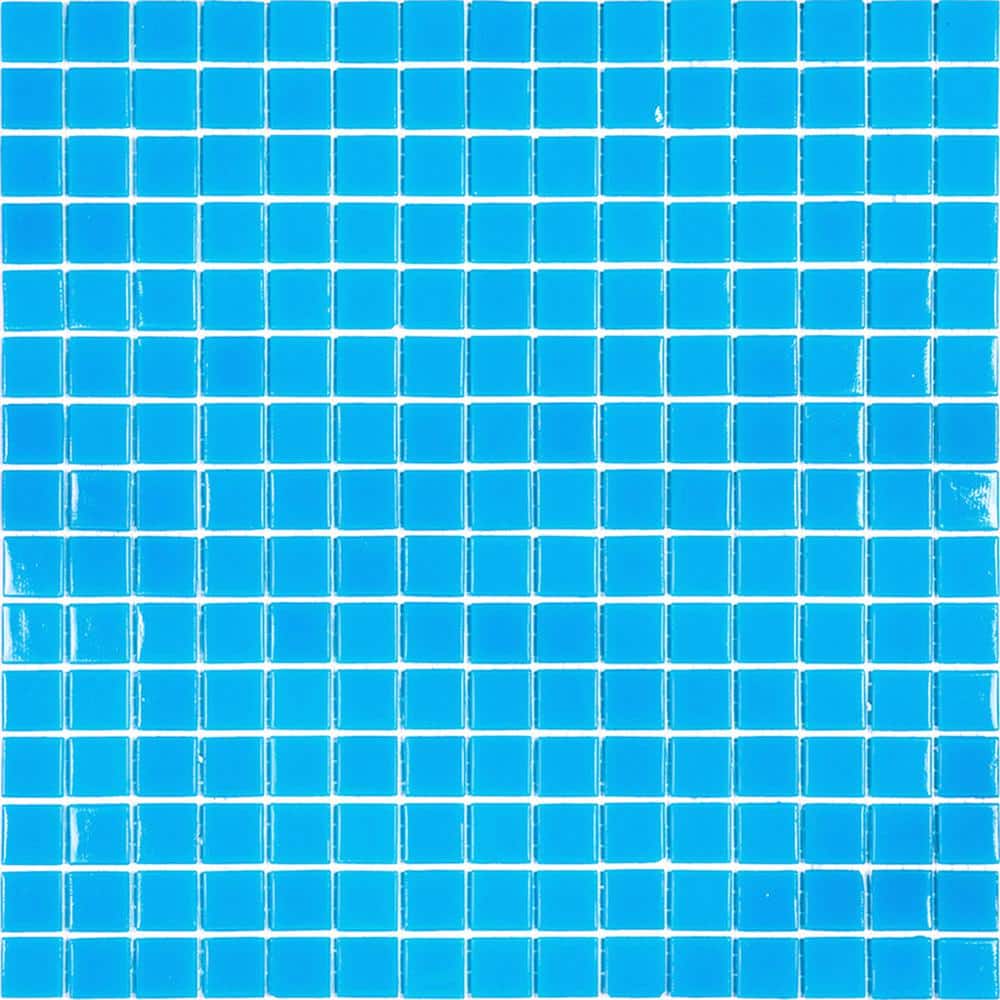 Dune Glossy Pacific Blue 12 in. x 12 in. Glass Mosaic Wall and Floor Tile (20 sq. ft./case) (20-pack) price history on PriceWatchPro