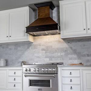 ZLINE 30 in. Wooden Wall Mount Range Hood in Antigua and Hamilton - Includes Remote Motor