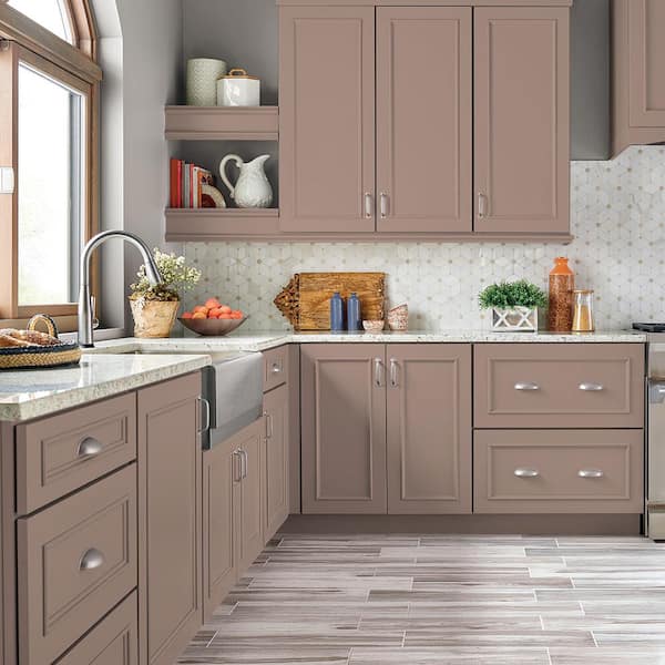 1 gal. #MQ1-55 Lite Cocoa Semi-Gloss Enamel Interior/Exterior Cabinet, Door & Trim Paint
