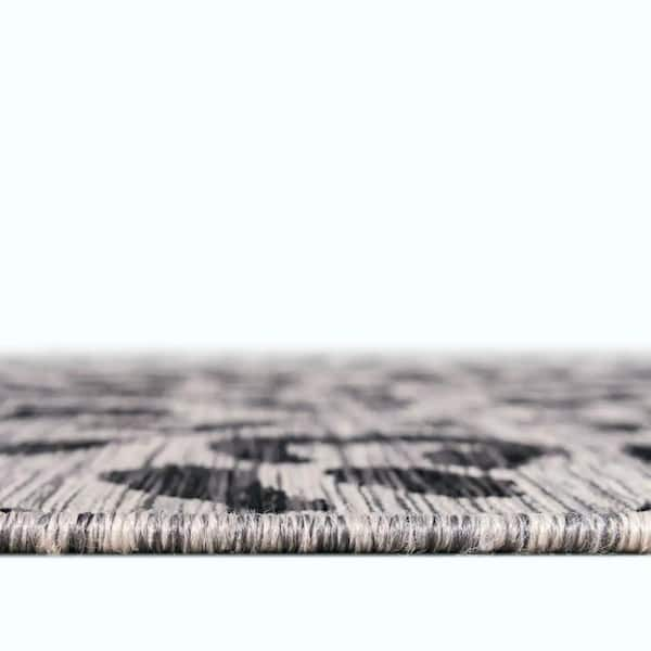 runrug Leopard Border Rug Runner - Width: 2 Foot