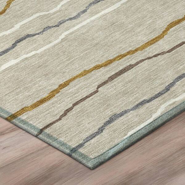 Chantille Machine Washable Indoor/Outdoor Abstract ACN2974 Beige 10 ft. x 14 ft. Area Rug