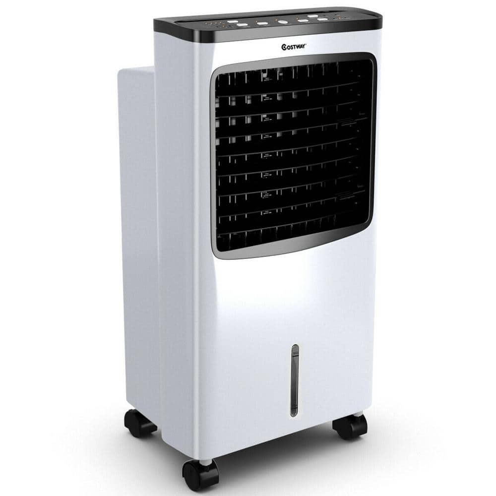 White Portable Tower Air Conditioner with Remote Control