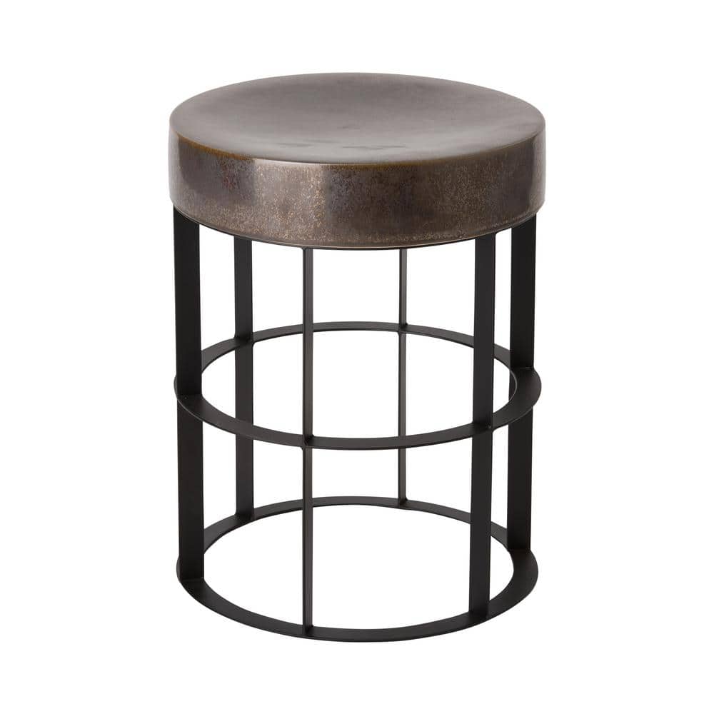 Milo 18.5 in. H Black Round Wrought Iron Accent Table price history on PriceWatchPro