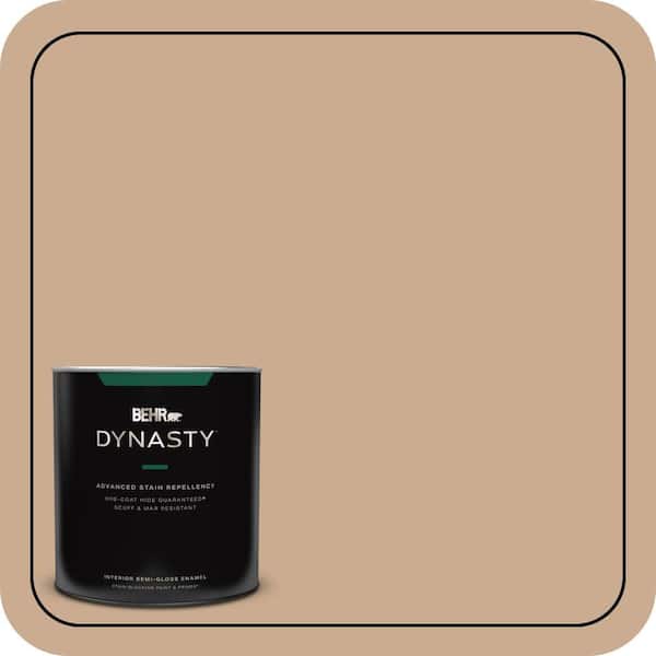 BEHR DYNASTY 1 qt. #N250-3 Pottery Wheel Semi-Gloss Enamel Interior Stain-Blocking Paint and Primer