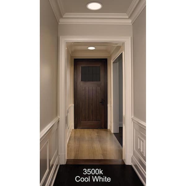 8 in. Canless Integrated LED Recessed Light Trim 1800 Lumens Adjustable CCT Kitchen Bathroom Remodel Wet Rated (24-Pack)