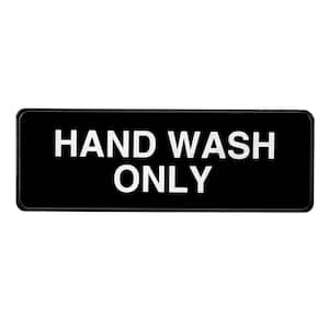 9 in. x 3 in. Wash Only Sign (15-Pack)