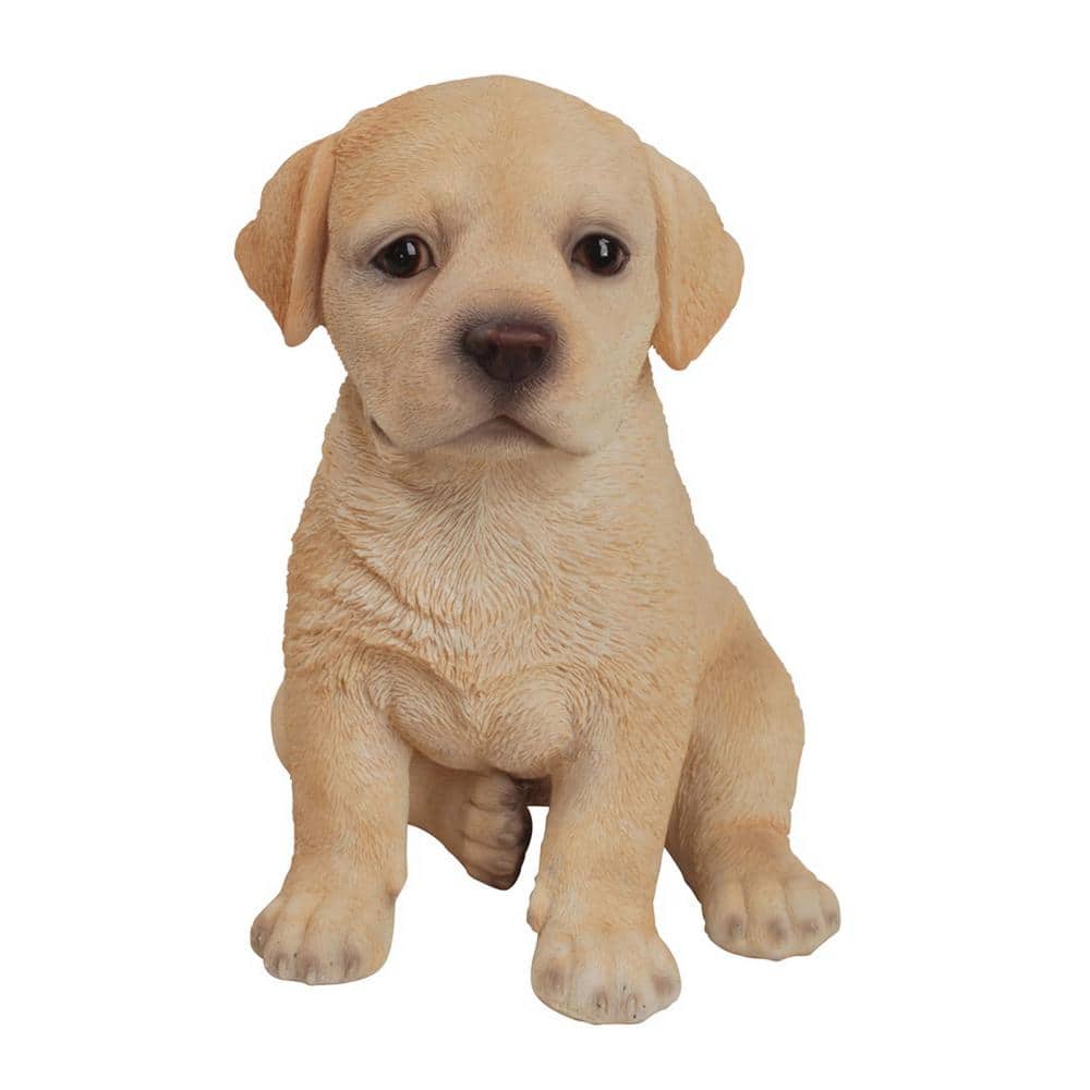 Yellow Labrador Puppy Polyresin Indoor/Outdoor Statue