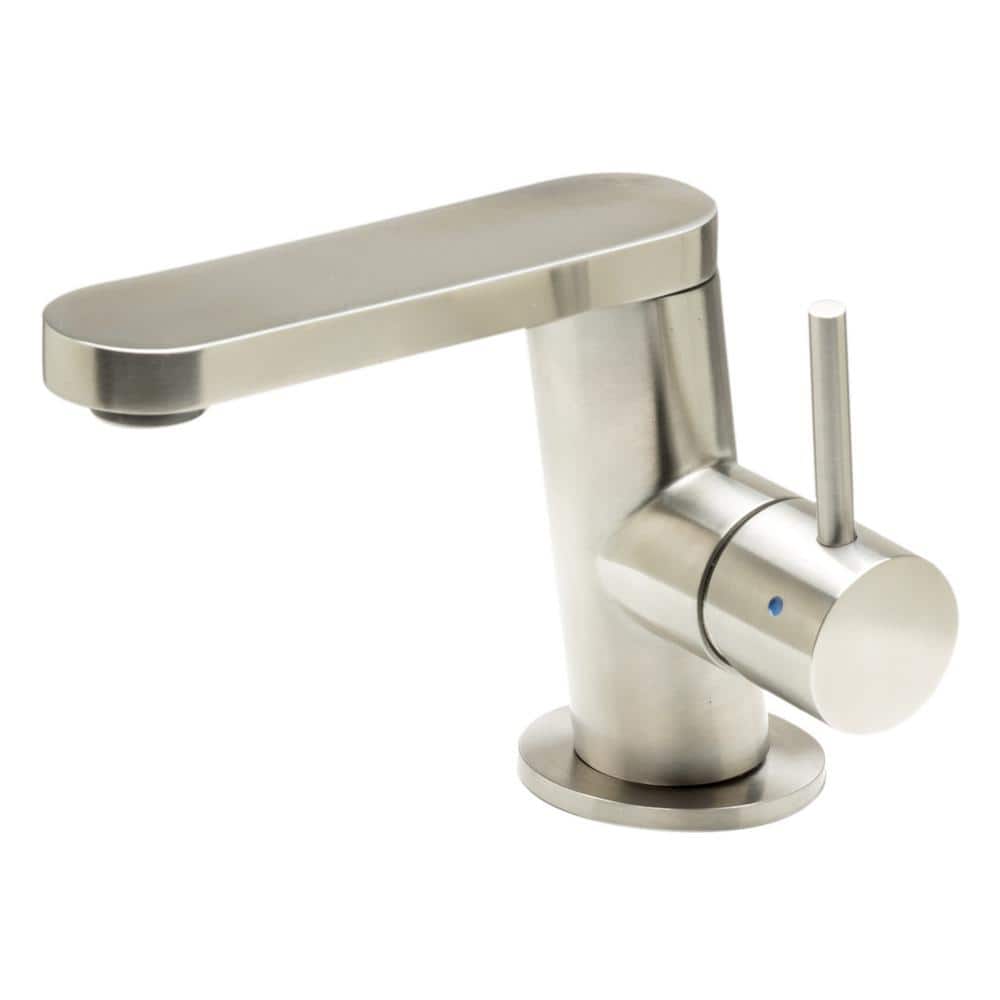 Alfi Brand Single Hole Single Handle Bathroom Faucet In Brushed Stainless Steel Ab1010 Bss The Home Depot