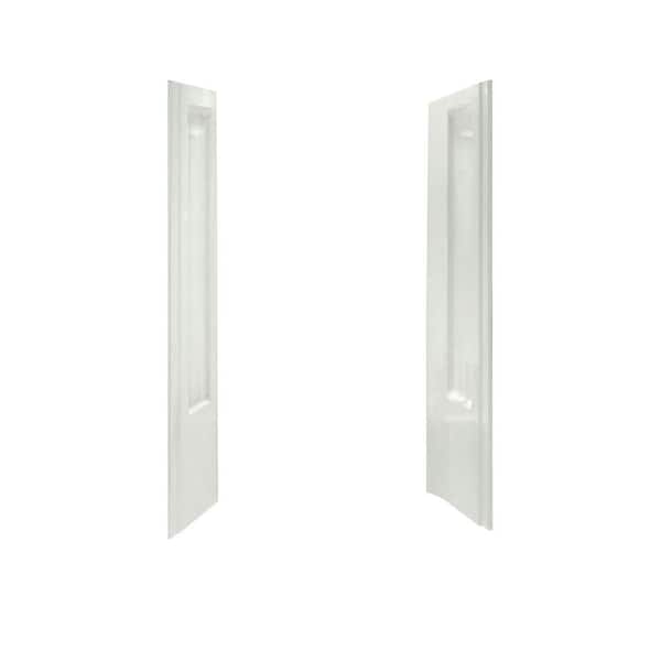 STERLING Advantage 39-3/8 in. x 40-5/8 in. x 65-1/4 in. 2-piece Direct-to-Stud Shower End Wall Set in White