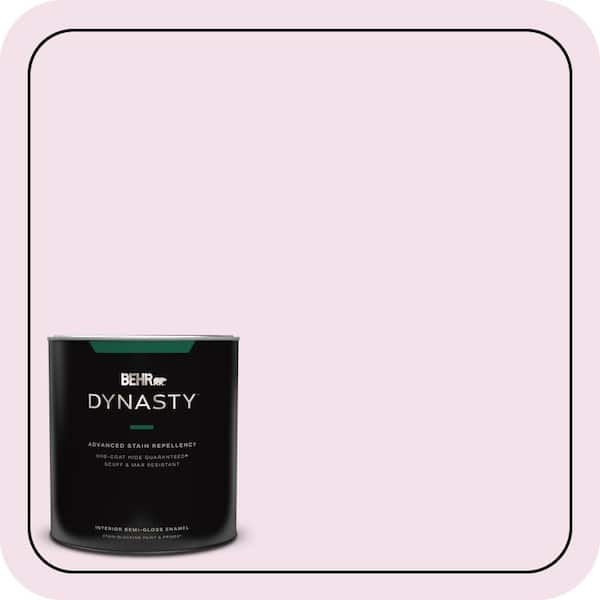 BEHR DYNASTY 1 qt. #690C-2 Pink Amour Semi-Gloss Enamel Interior Stain-Blocking Paint & Primer