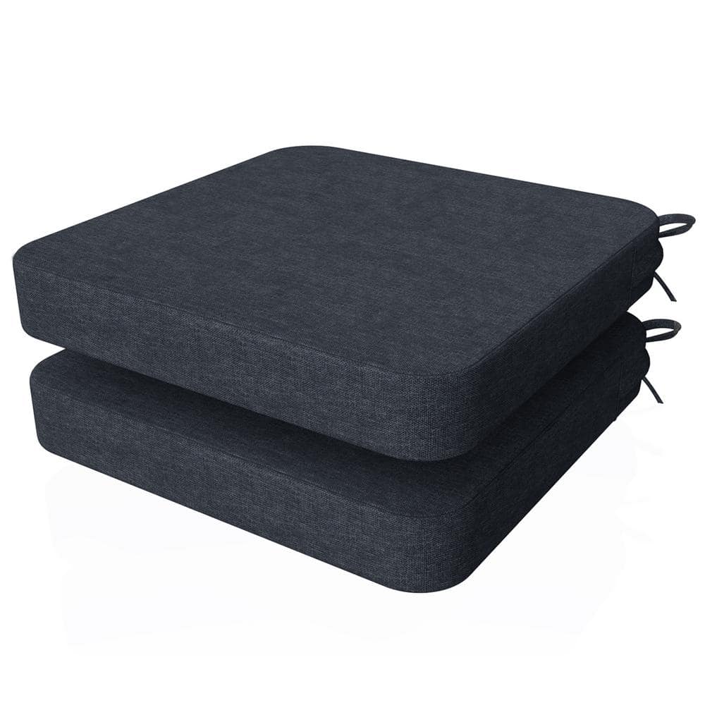 16 x 16 x 2 Square Indoor Chair Cushions with Removable Cover for Ki