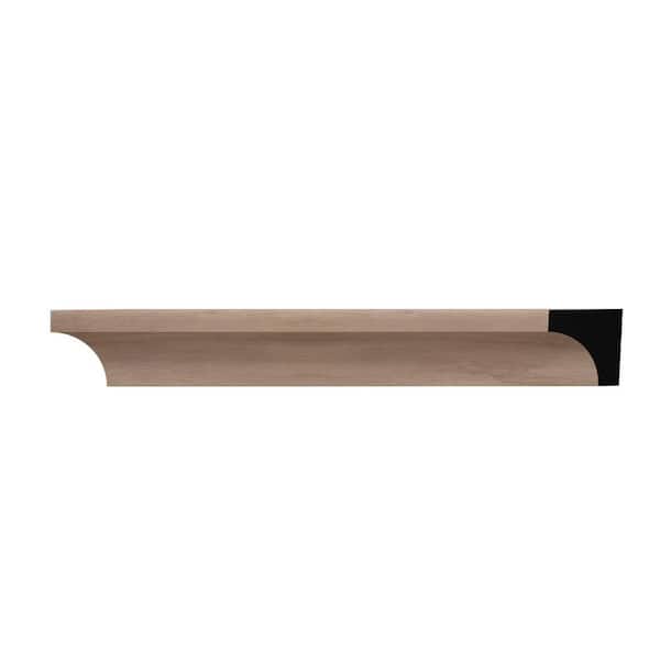 Ekena Millwork WM100 0.69 in. D x 0.69 in. W x 96 in. L Wood Walnut Crown Moulding
