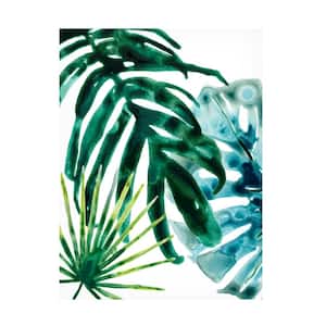 "Tropical Leaf Medley IV" by June Erica Vess Hidden Floater Frame Nature Art Print 32 in. x 24 in.