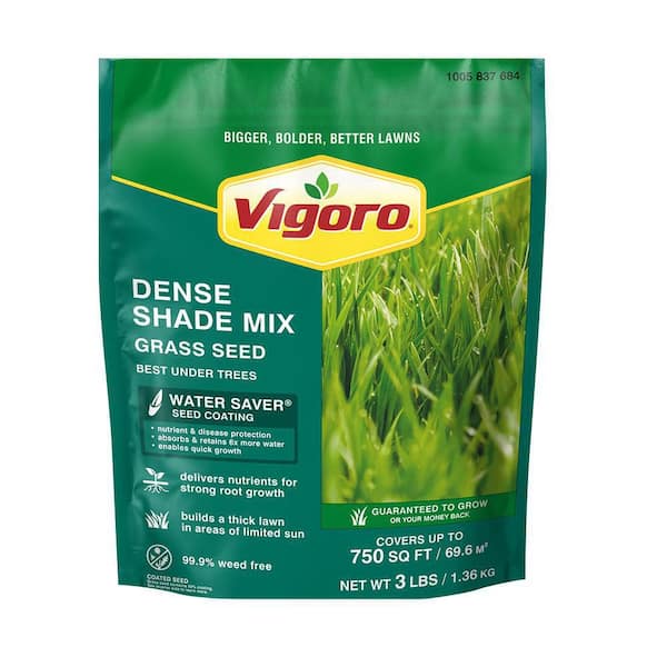 Vigoro 3 lbs. Dense Shade Grass Seed Mix with Water Saver Seed Coating