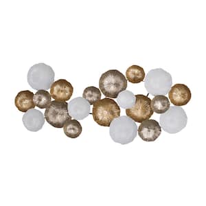 Ryder Metal Gold/White Large Wall Accent