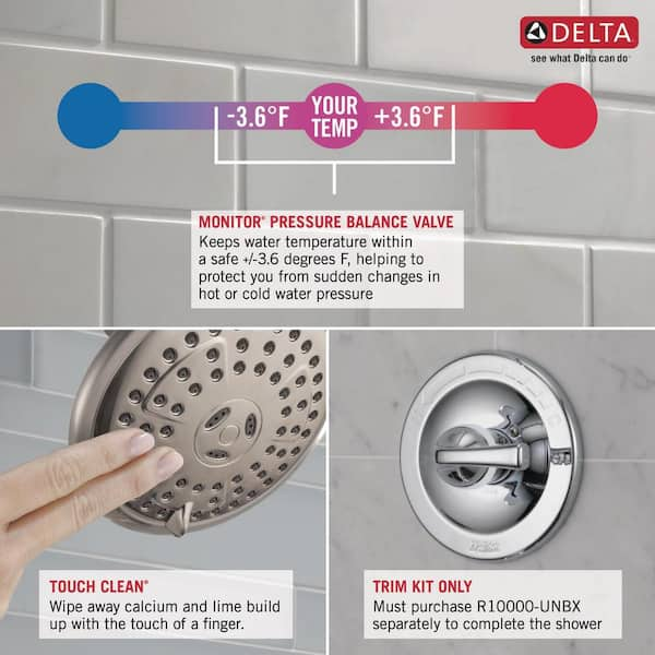 Delta Ashlyn 1-Handle Wall Mount Valve Faucet Trim Kit in Matte