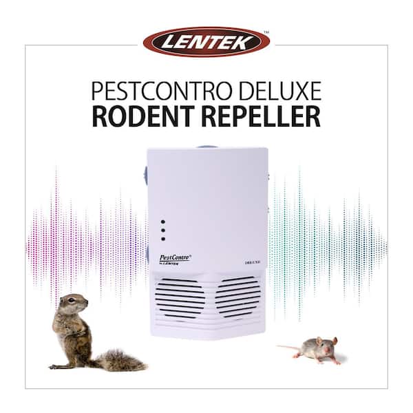 PESTCONTRO Deluxe Ultrasonic Rodent Repeller with Nightlight and  Bi-Directional Speakers PC02 - The Home Depot